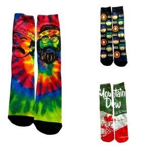 Bundle of 3 pairs of Graphic Tubesocks